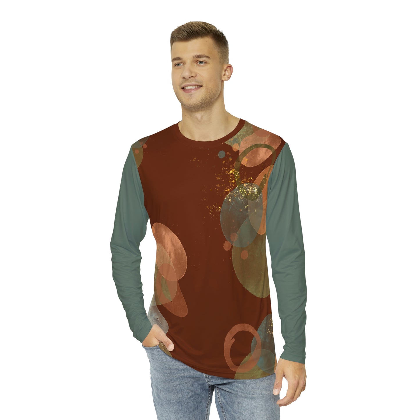 Freestyle Men's Long Sleeve Casual Polyester Shirt