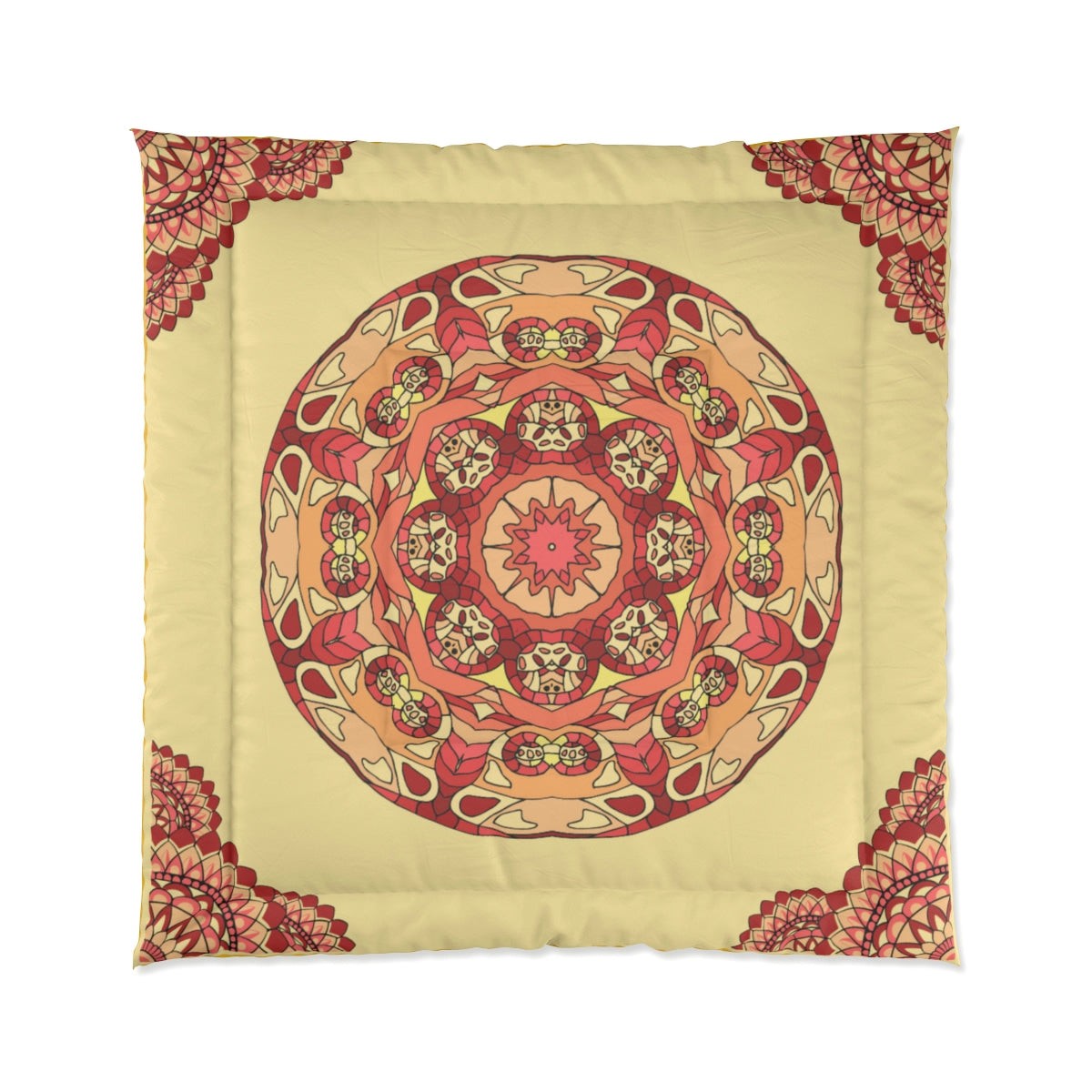 Mandala Flower Pattern Blanket Warm Cozy Comforter