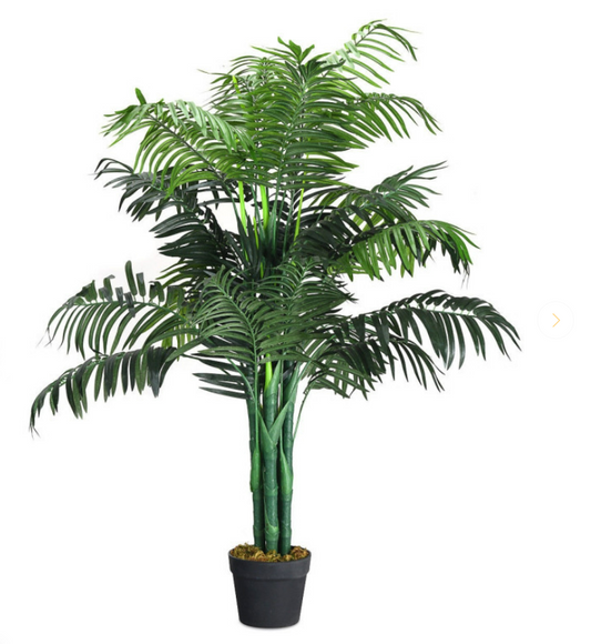 3.5 Ft Artificial Areca Palm Decorative Silk Tree with Basket Home Decor