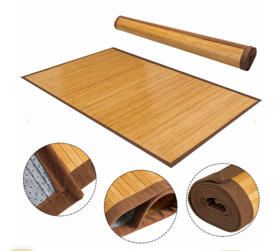 5 x 8 Feet Bamboo Area Rug Floor Carpet