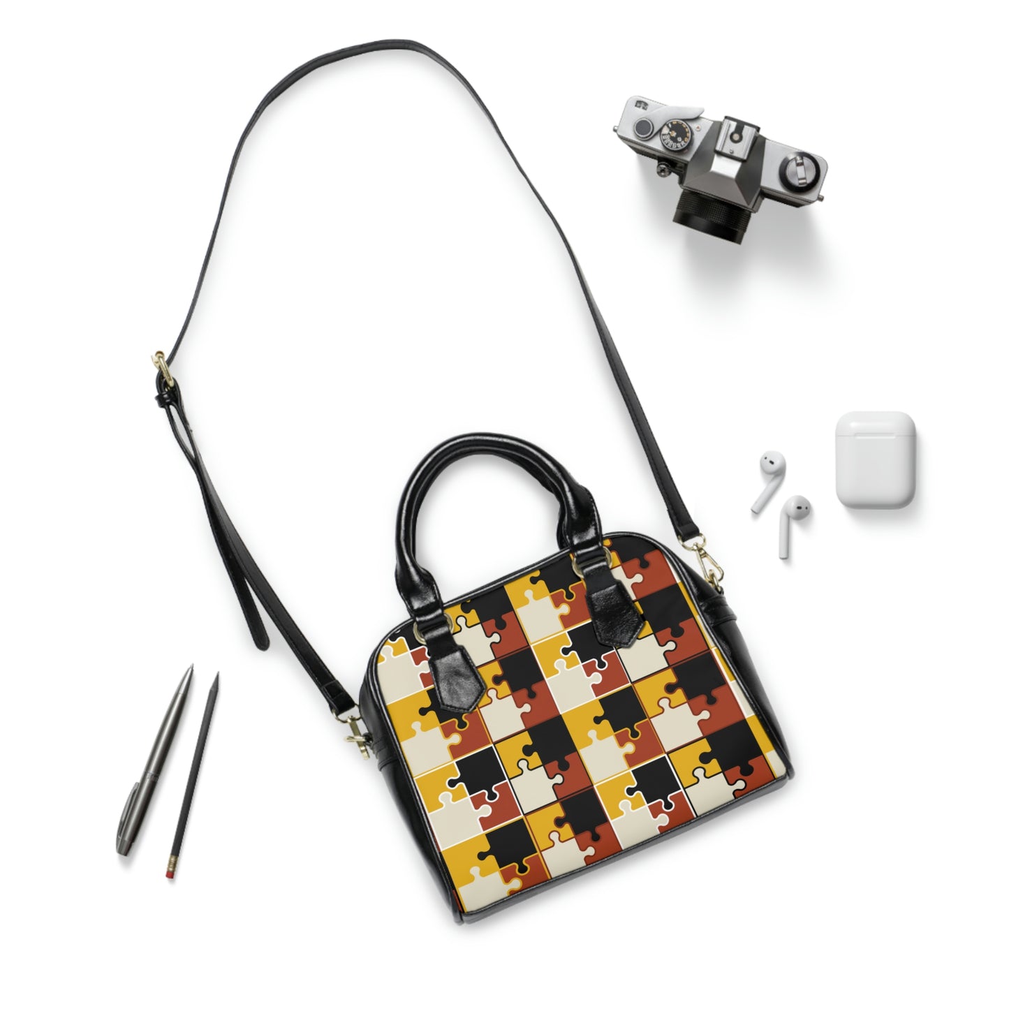 Freestyle Vegan Leather Fashion Shoulder Handbags with Adjustable and Removable Strap
