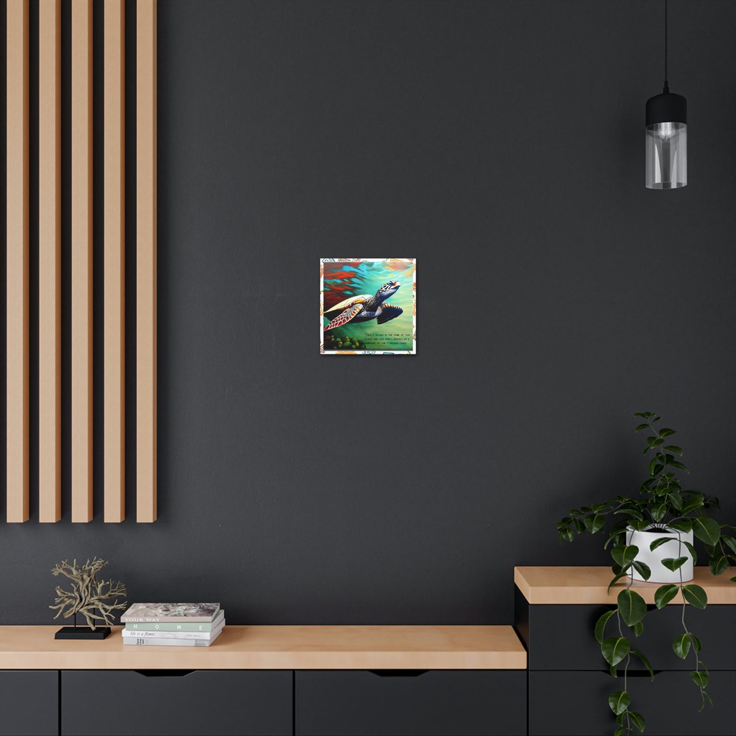Turtle Island Is the Name of This Place Concept Art Aboriginal American Niiji Canvas Gallery Wraps