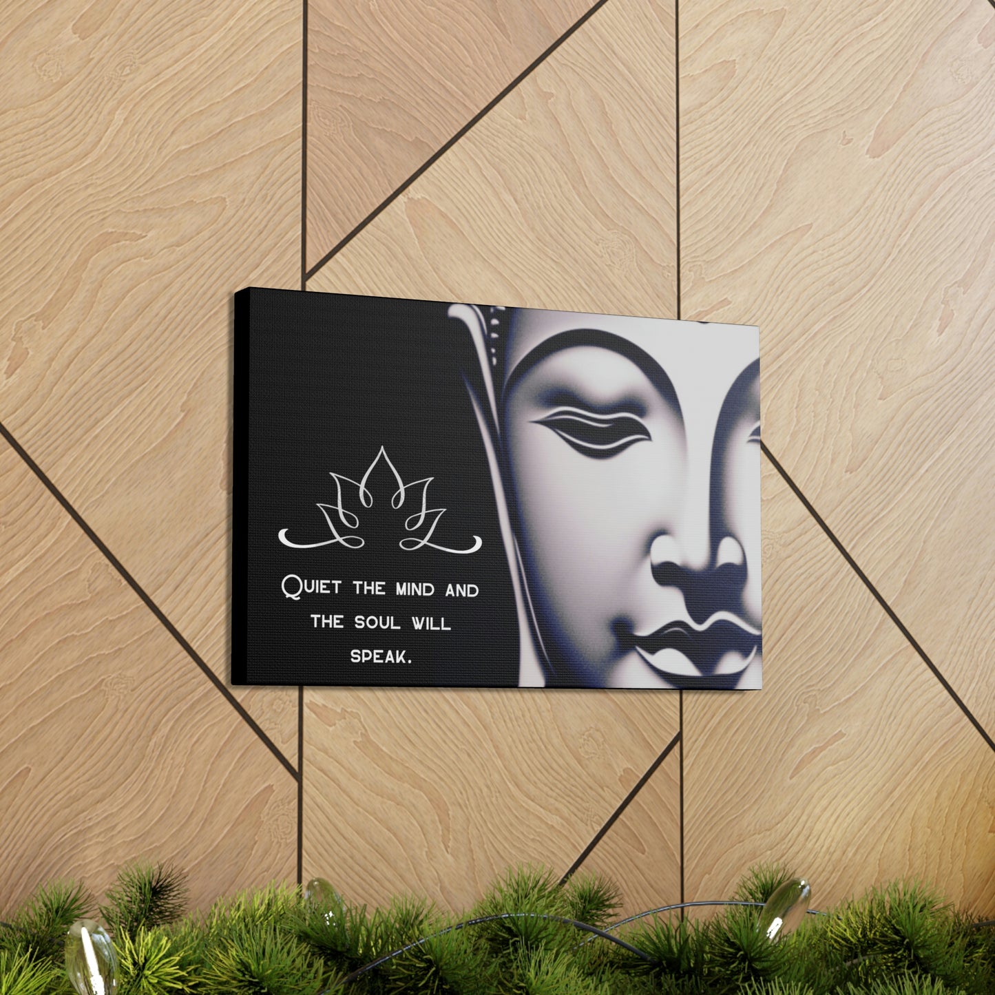 Framed Buddhist Canvas Print Meditation Quotes and Sayings Gallery Wraps