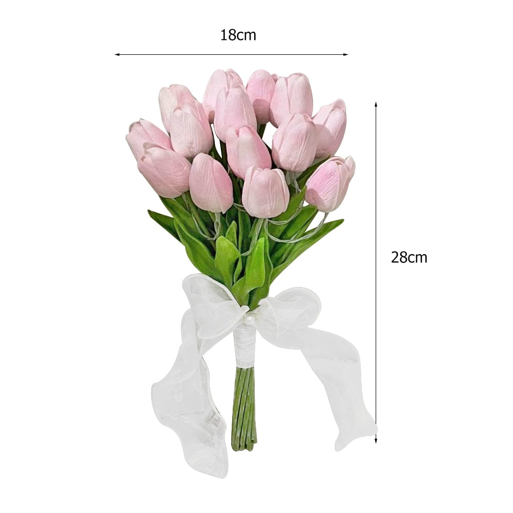 Valentine's Bouquet LED Tulip Table Lamp for Sweethearts