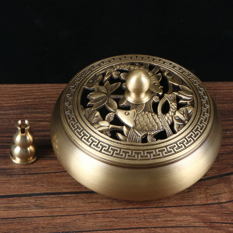 Pure Copper Antique Incense Burner Agarwood