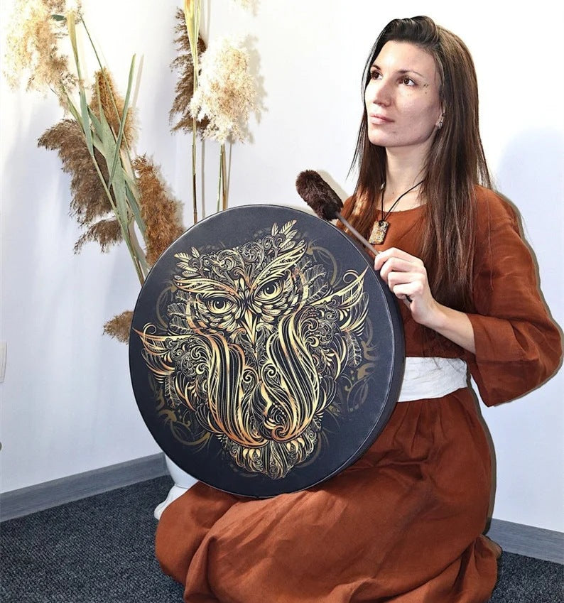Alchemy Moon Drum Sound Healing Tool VEGAN SHAMAN DRUM