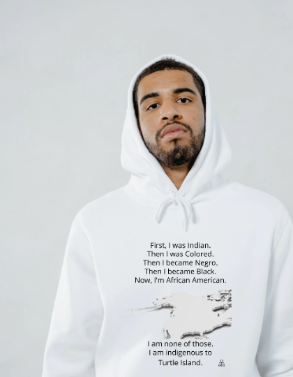 Aboriginal American Niiji Indigenous People Unisex Black T Shirt AmerIndian Cultural Awareness Movement Hooded Sweatshirt