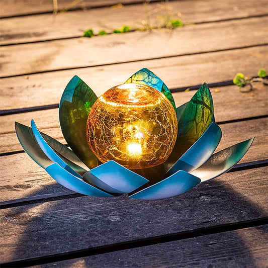 Solar Lotus Light Garden Patio Decoration