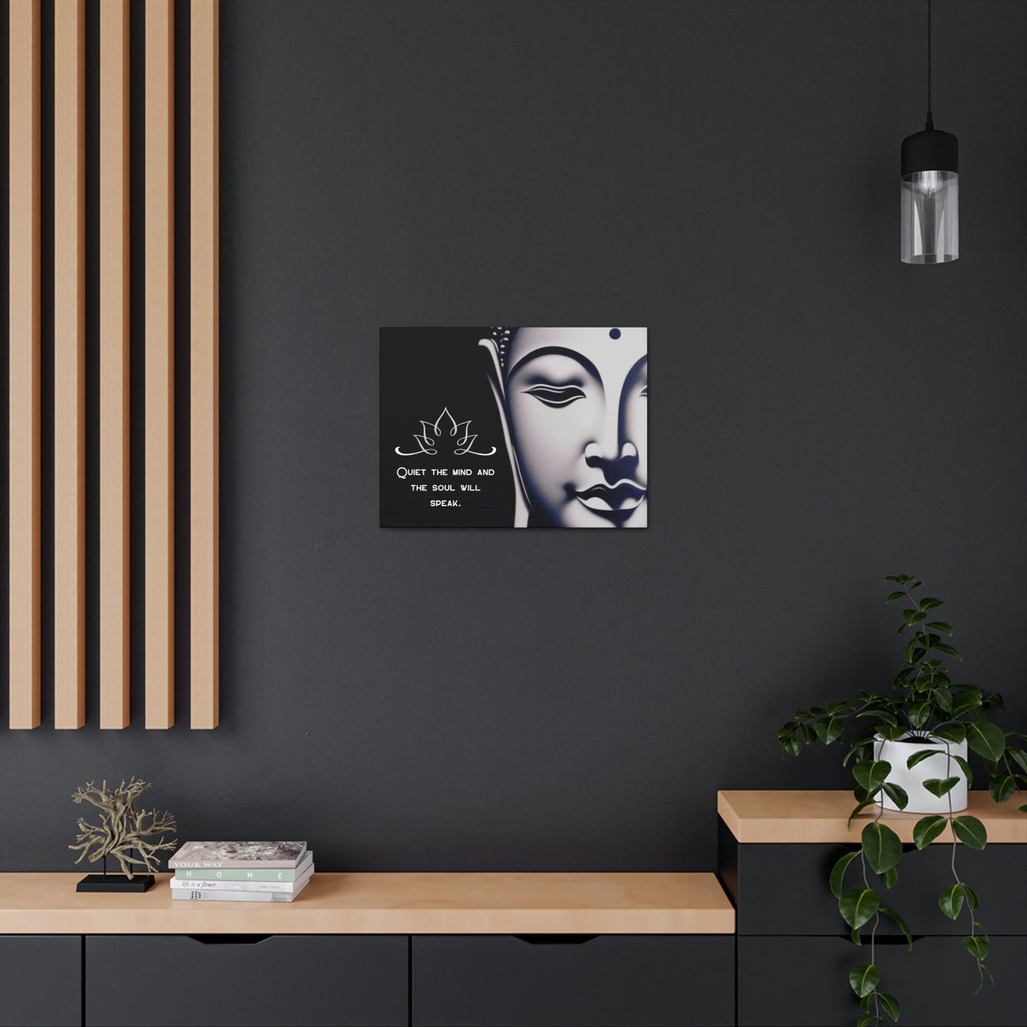 Framed Buddhist Canvas Print Meditation Quotes and Sayings Gallery Wraps