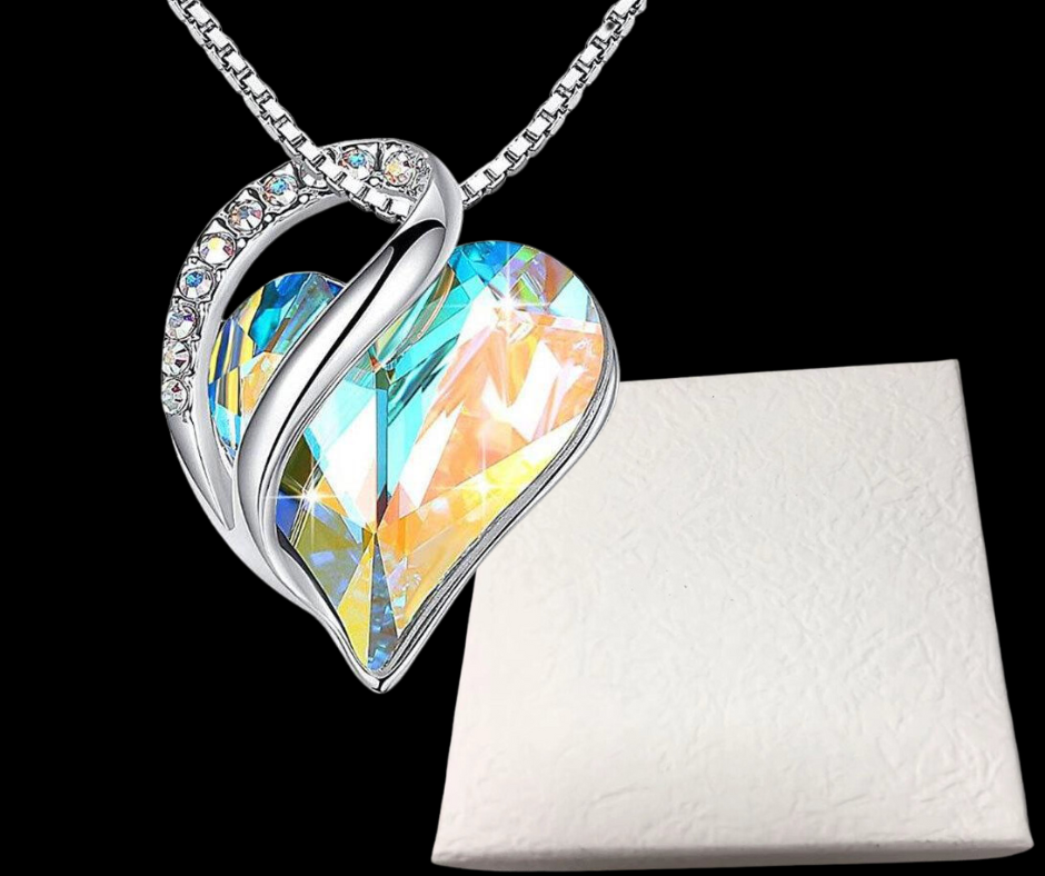 925 Sterling Sliver Heart Shaped Geometric Necklace Women's Jewelry Women's Clavicle Chain Gift