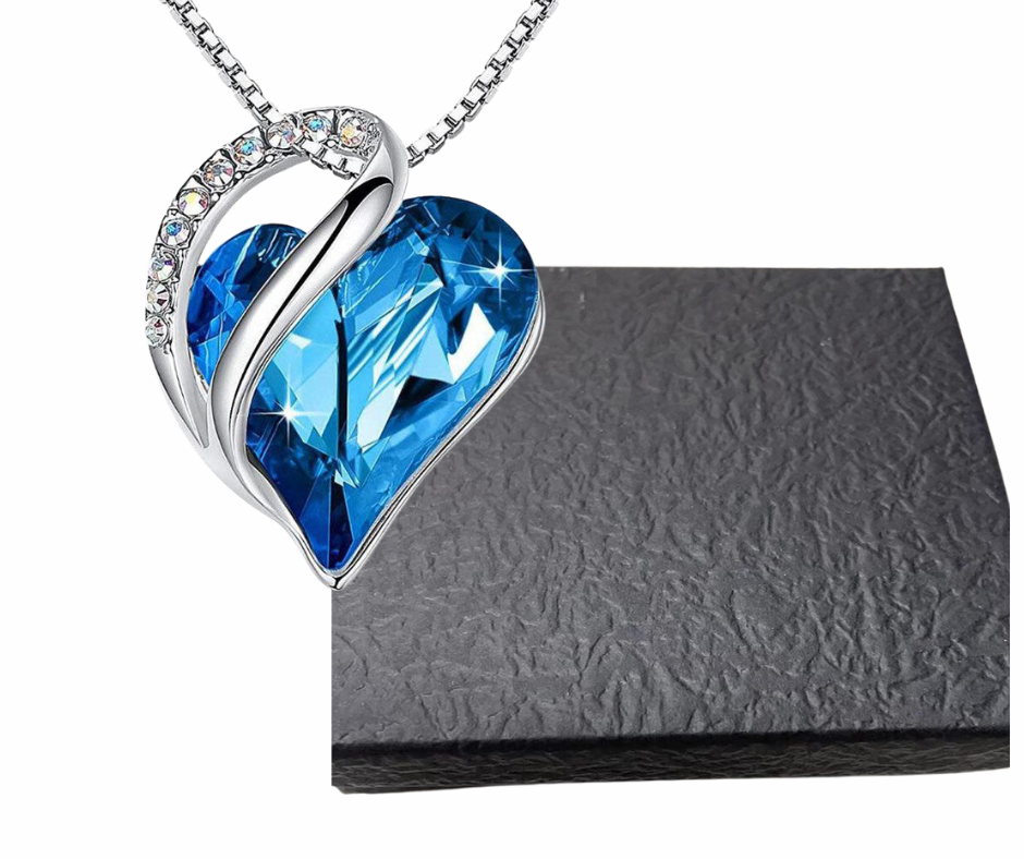925 Sterling Sliver Heart Shaped Geometric Necklace Women's Jewelry Women's Clavicle Chain Gift