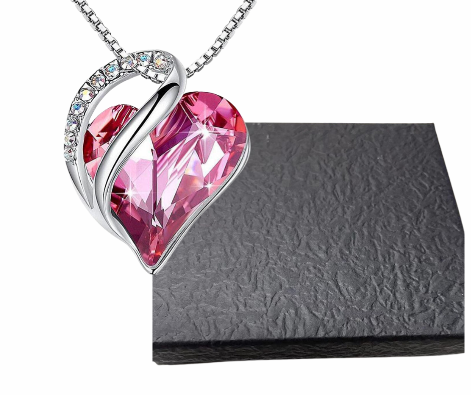 925 Sterling Sliver Heart Shaped Geometric Necklace Women's Jewelry Women's Clavicle Chain Gift