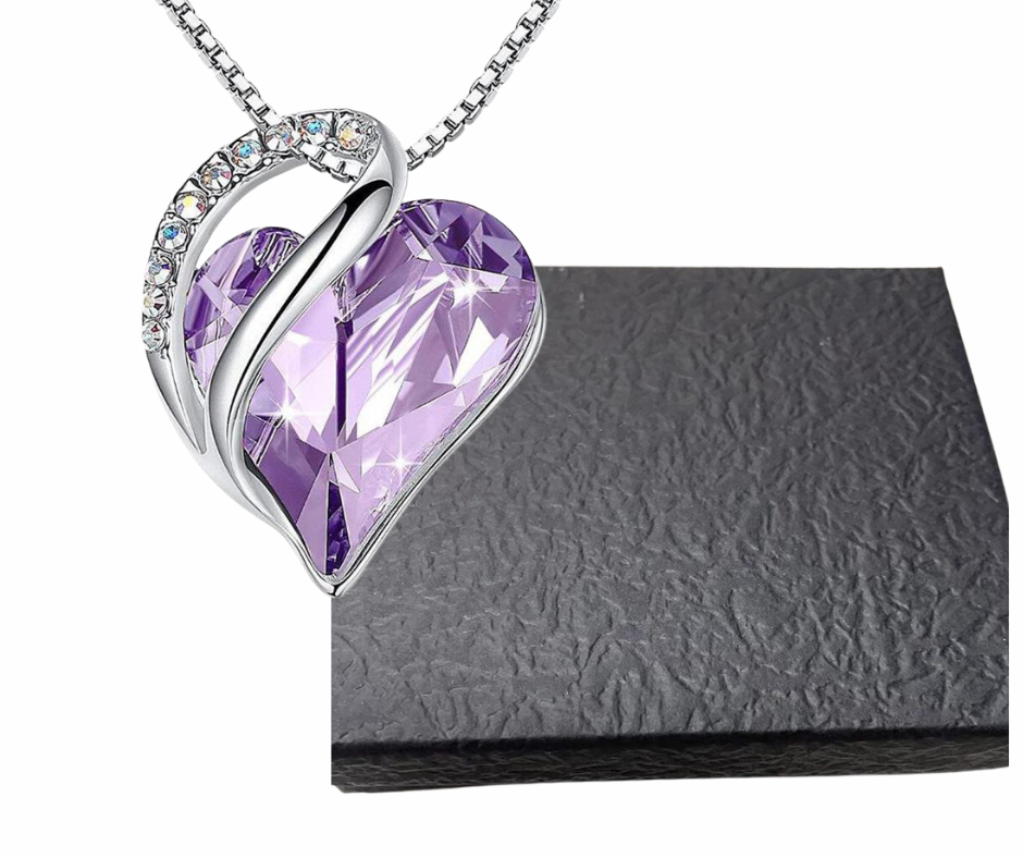 925 Sterling Sliver Heart Shaped Geometric Necklace Women's Jewelry Women's Clavicle Chain Gift