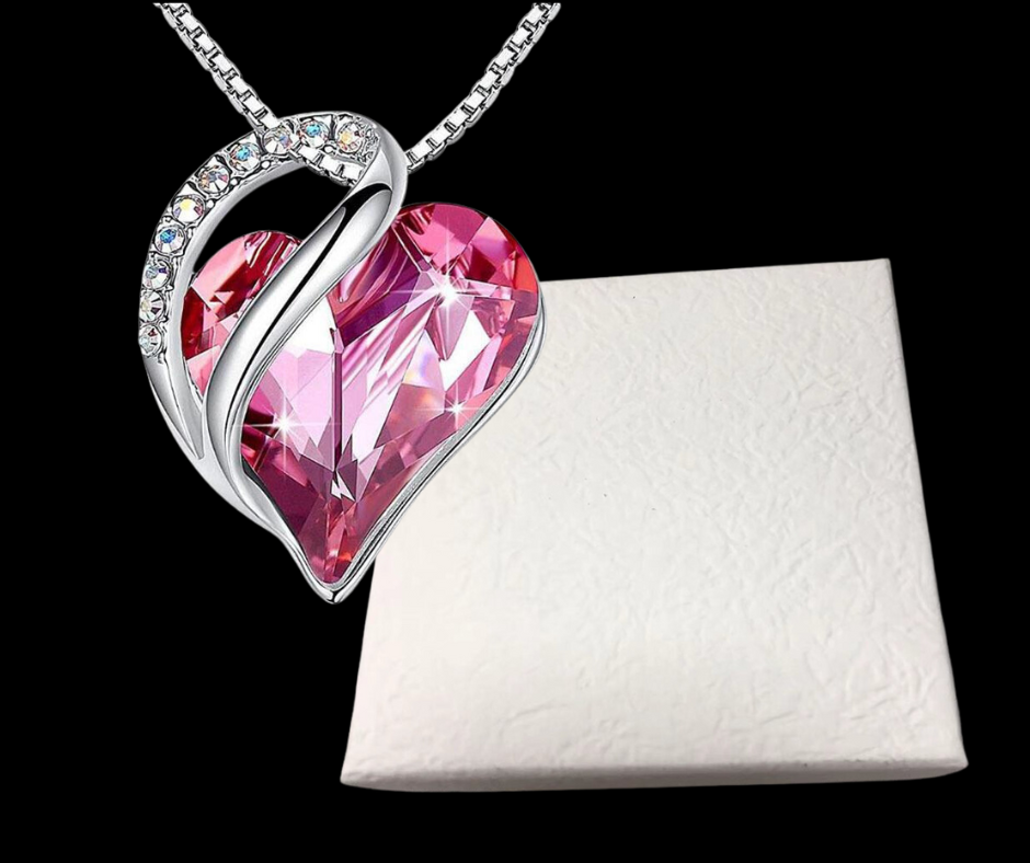 925 Sterling Sliver Heart Shaped Geometric Necklace Women's Jewelry Women's Clavicle Chain Gift