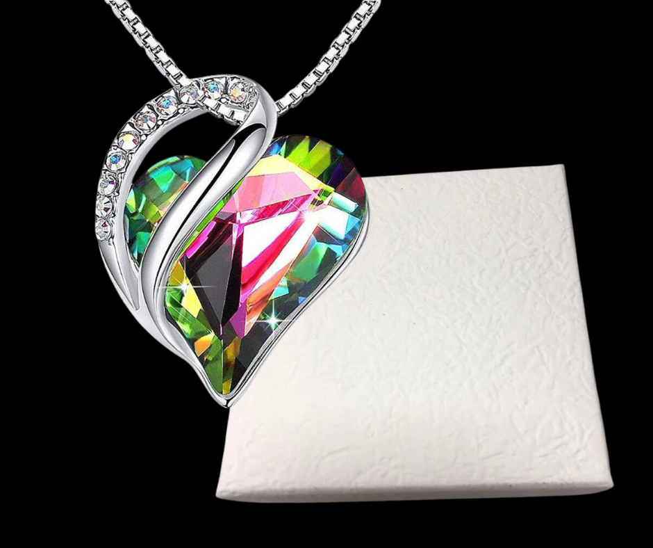 925 Sterling Sliver Heart Shaped Geometric Necklace Women's Jewelry Women's Clavicle Chain Gift