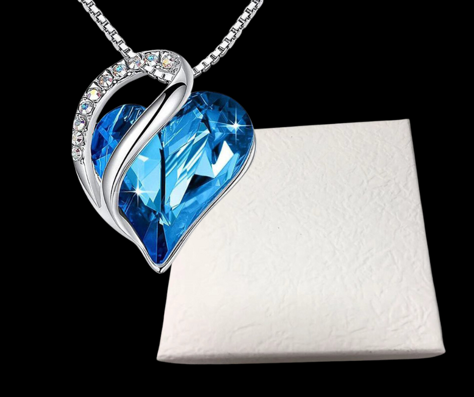 925 Sterling Sliver Heart Shaped Geometric Necklace Women's Jewelry Women's Clavicle Chain Gift