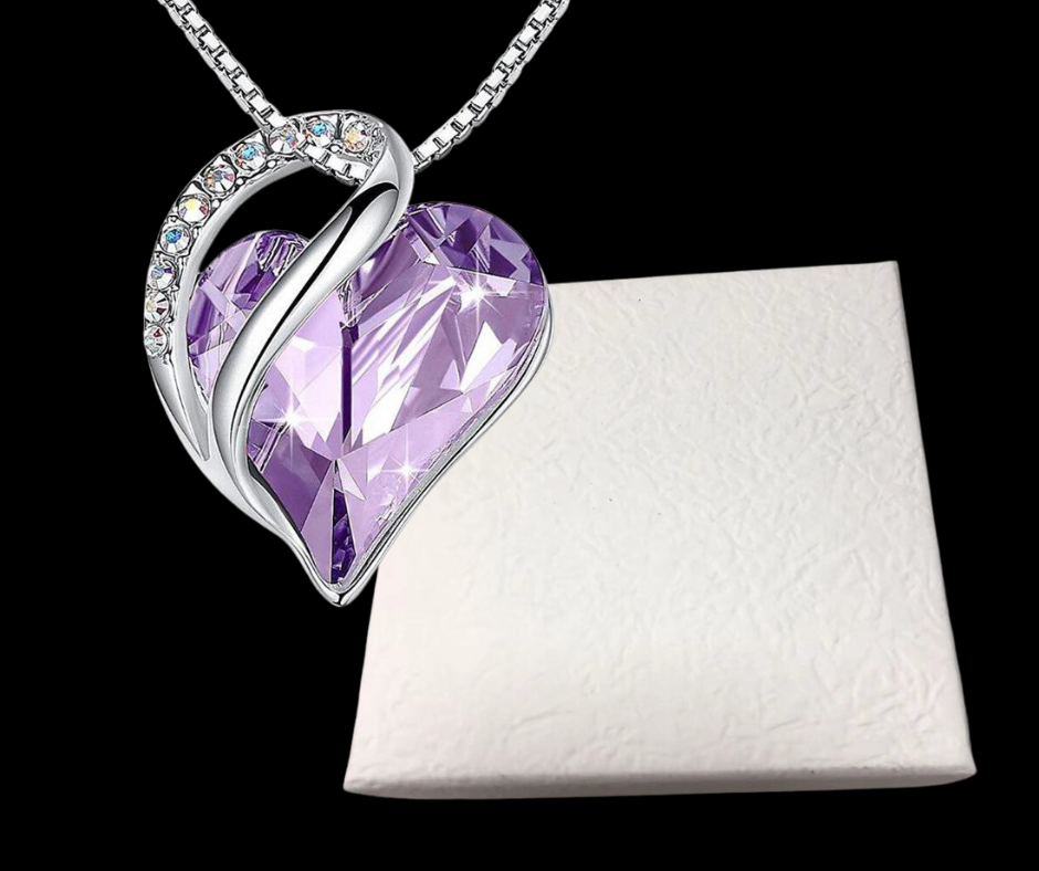925 Sterling Sliver Heart Shaped Geometric Necklace Women's Jewelry Women's Clavicle Chain Gift