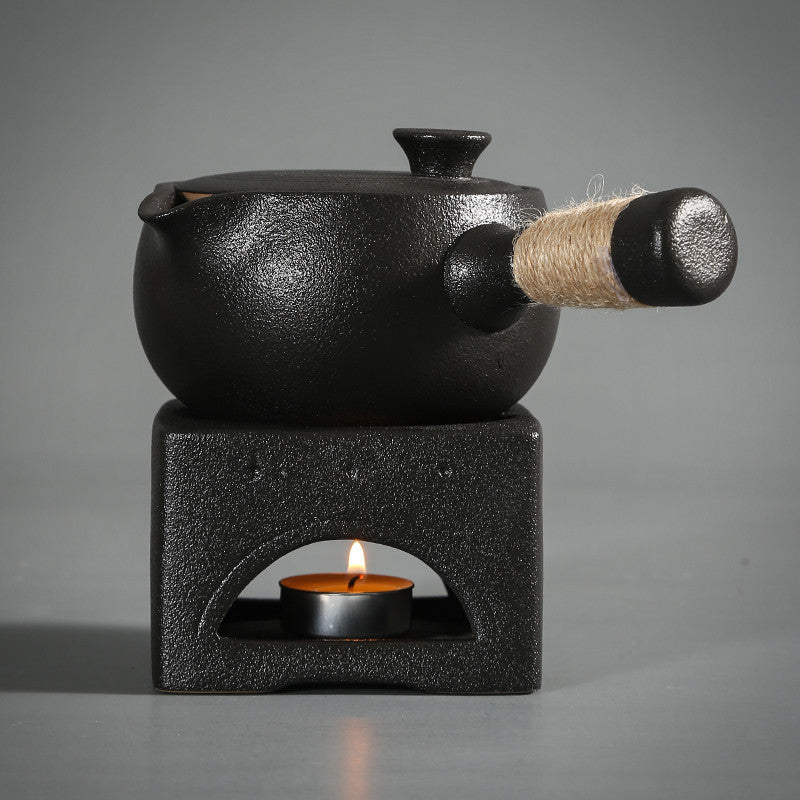 Japanese-style Black Pottery Tea Warmer And Tea Stove Kung Fu Tea Set