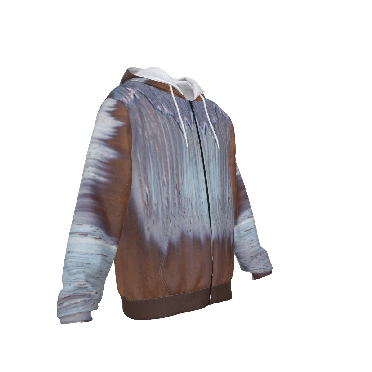 Earth Zone Mineral Wash Element Unisex Zip Hoodie