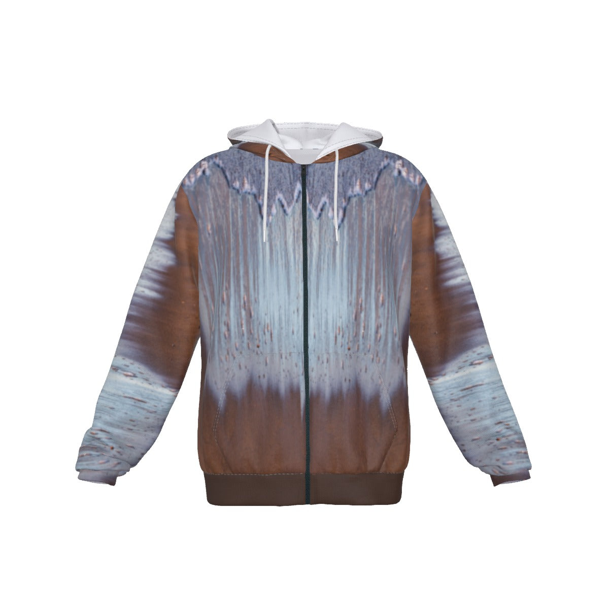 Earth Zone Mineral Wash Element Unisex Zip Hoodie