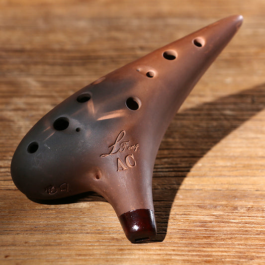 Zisha 12-Hole Stone Ocarina Musical Instrument