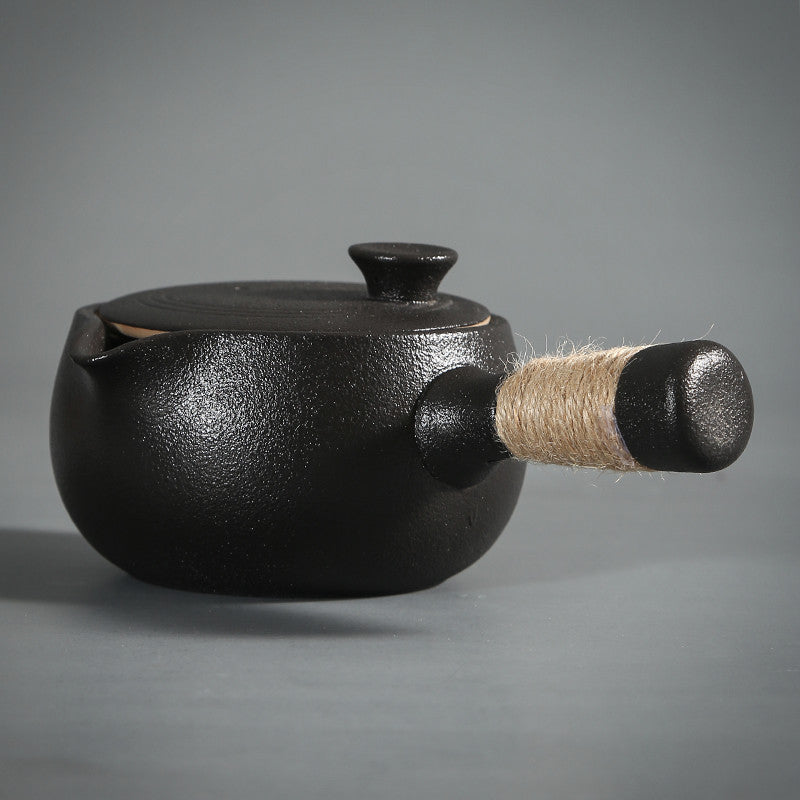 Japanese-style Black Pottery Tea Warmer And Tea Stove Kung Fu Tea Set