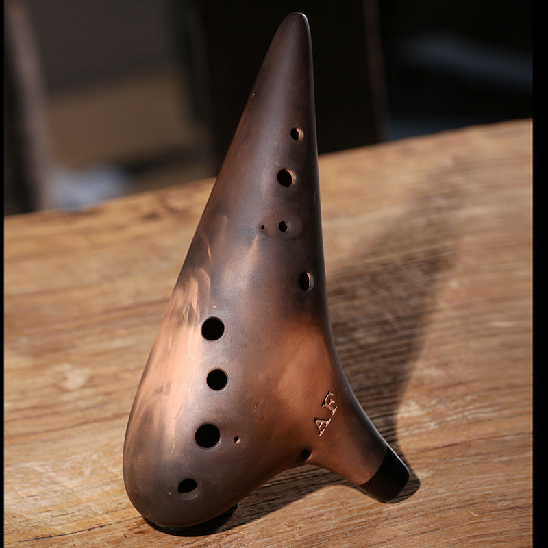 Zisha 12-Hole Stone Ocarina Musical Instrument