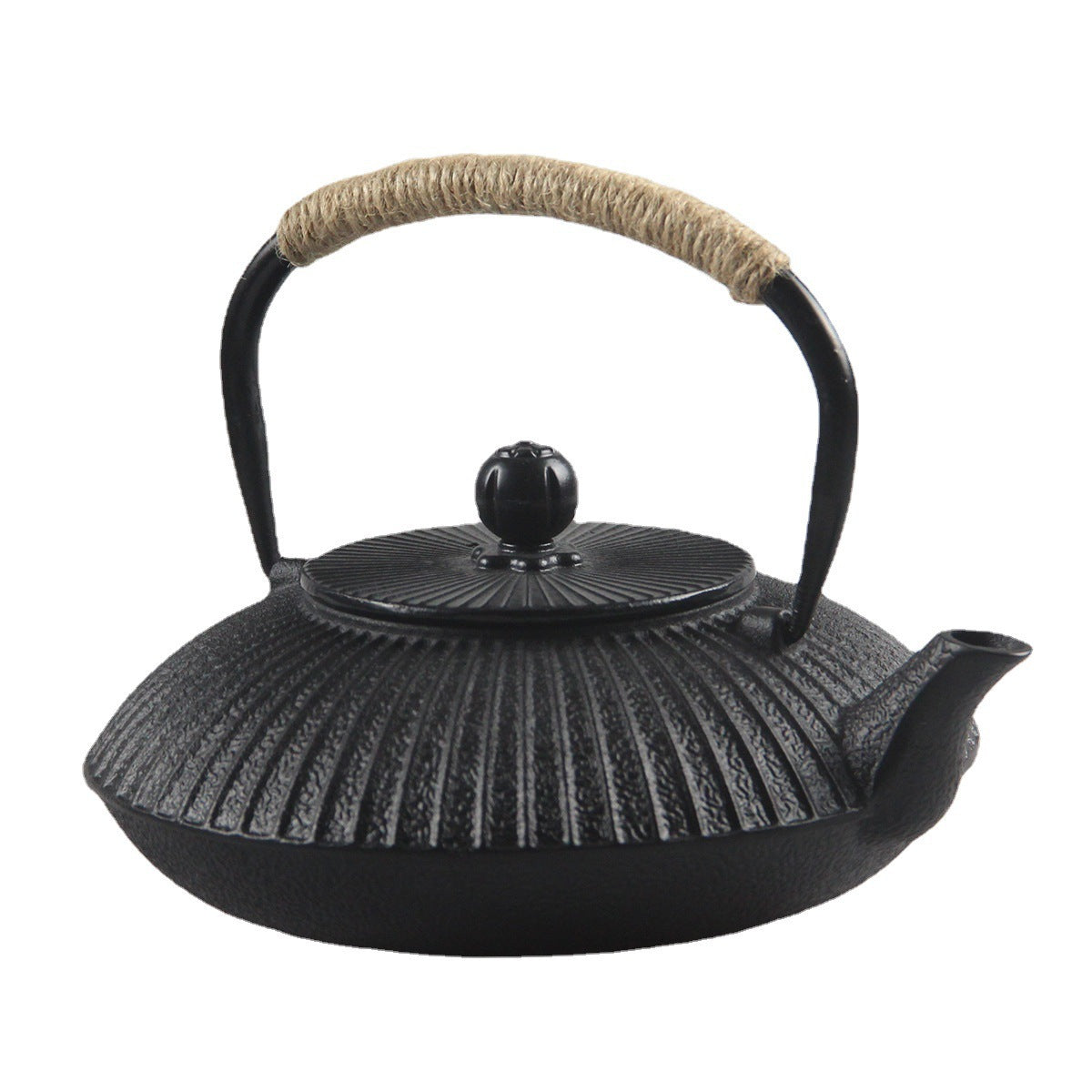 Umbrella Teapot Cast Iron Tea Kettle with Stainless-Steel Strainer