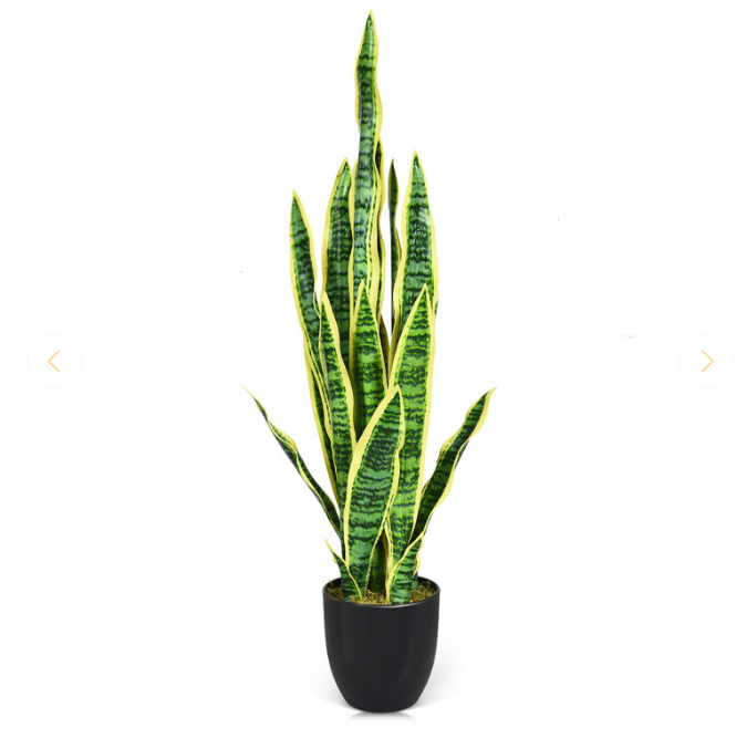 35.5 Inch  Indoor-Outdoor Artificial Fake Snake Plant