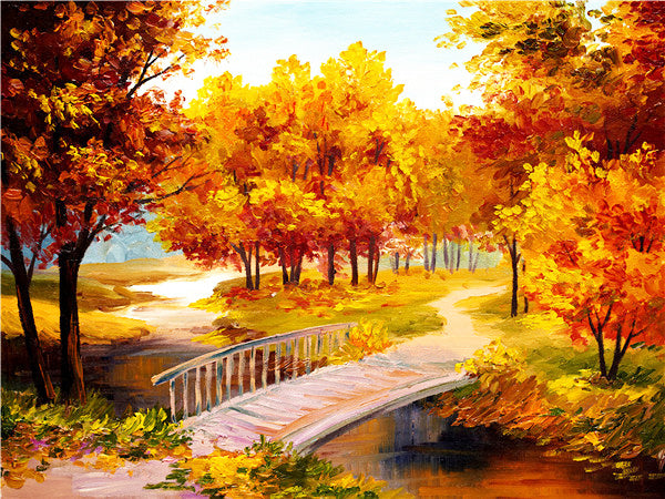 Diamond Painting Tree 5D DIY Embroidery Landscape Autumn Decoration