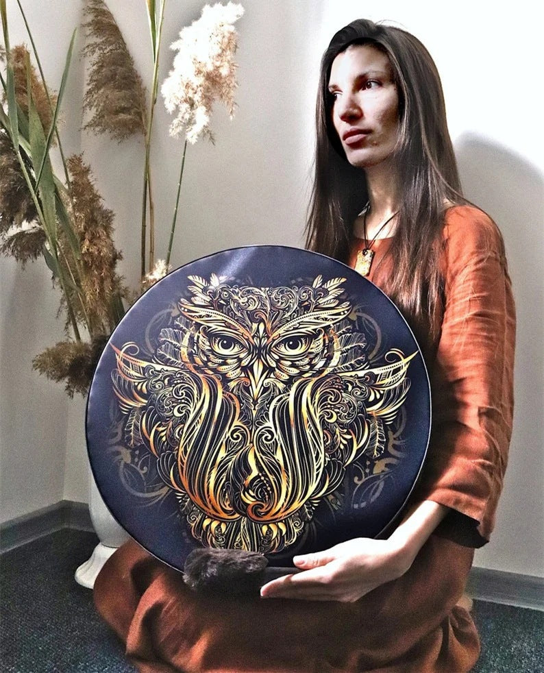 Alchemy Moon Drum Sound Healing Tool VEGAN SHAMAN DRUM