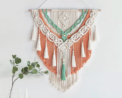 Woven Tapestry Tassel Handmade Background Wall Decoration Bohemian Hanging Ornament
