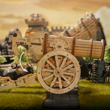 Robotime ROKR Siege Heavy Ballista 3D Wooden Puzzle War Game Assembly Toys Gifts for Children Boys Kids