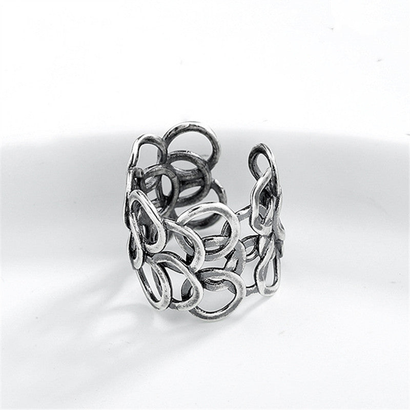 Retro Multilayer Circle Ring for Women