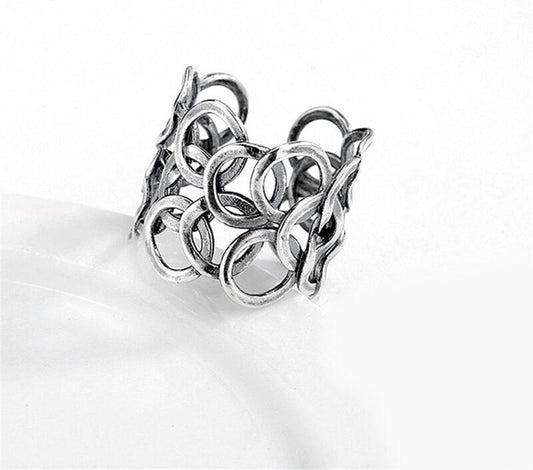 Retro Multilayer Circle Ring for Women