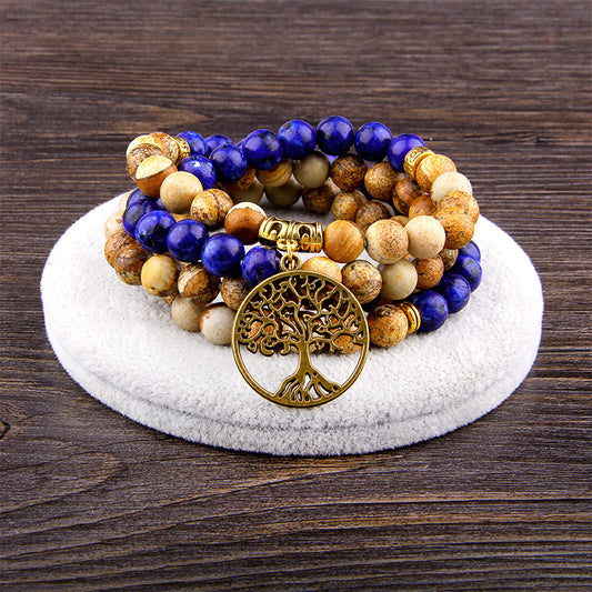 Yoga Pendant Bracelet Rosary Prayer Meditation Beads