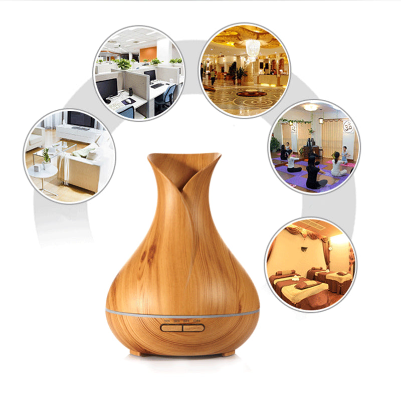 Ultrasonic Diffuser Wood Air Purifier and Humidifier