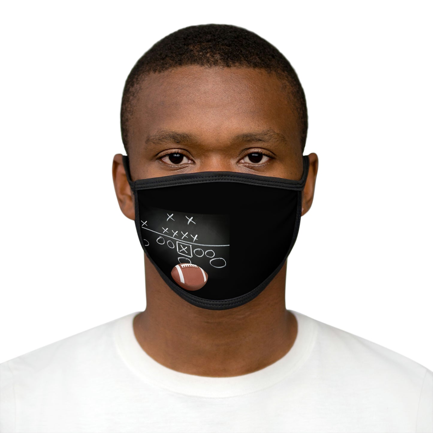 Football Lovers Football Season Football Black Sports Mixed-Fabric Cotton Breathable Face Mask