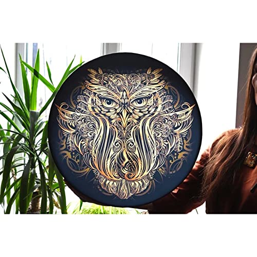 Vegan Shaman ''Totem Turtle Drum'' Sound Healing Tool Tunable Frame Drum Tambourine Medicine Instrument Soul Gift for Music Lovers (Turtle)