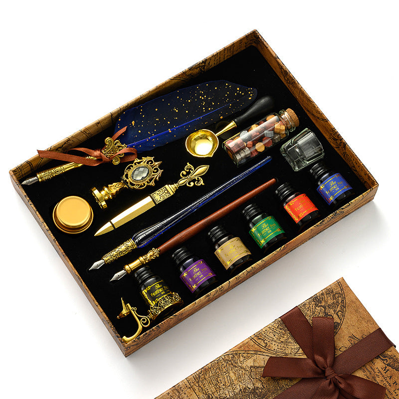 Household Fashion Personality European Quill Pen Gift Set