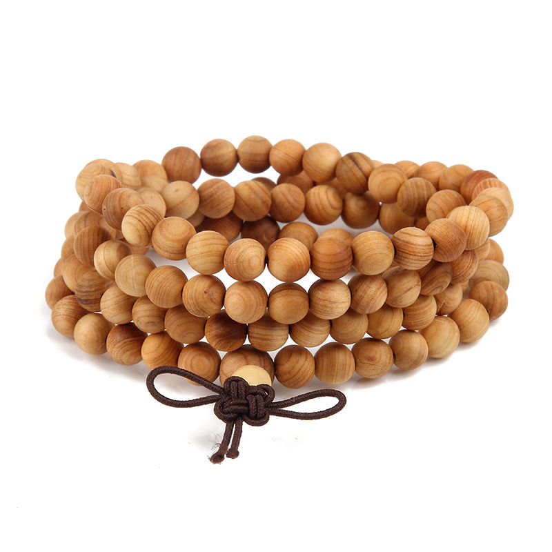 108 Dark Sandalwood Buddha Beads Prayer Meditation Rosary Bracelet