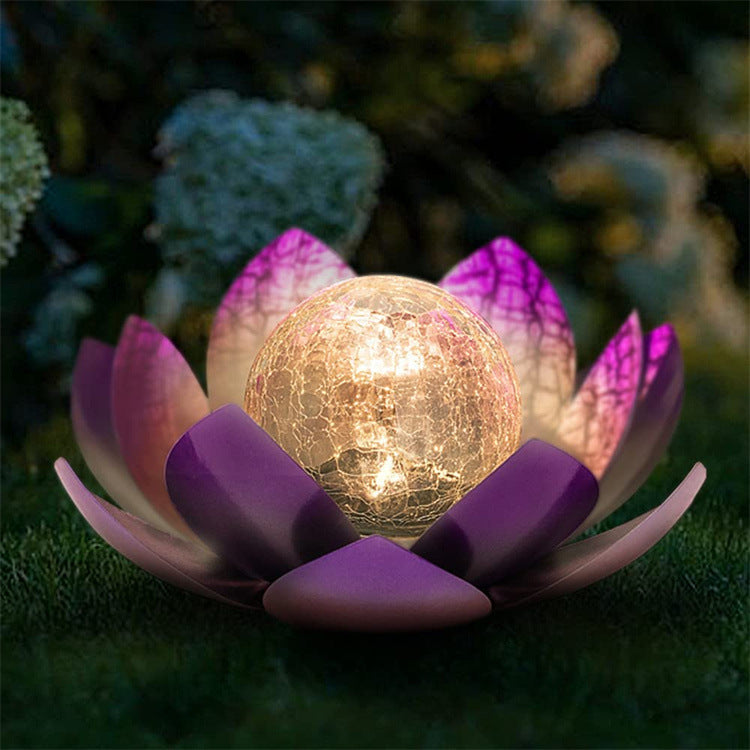 Solar Lotus Light Garden Patio Decoration