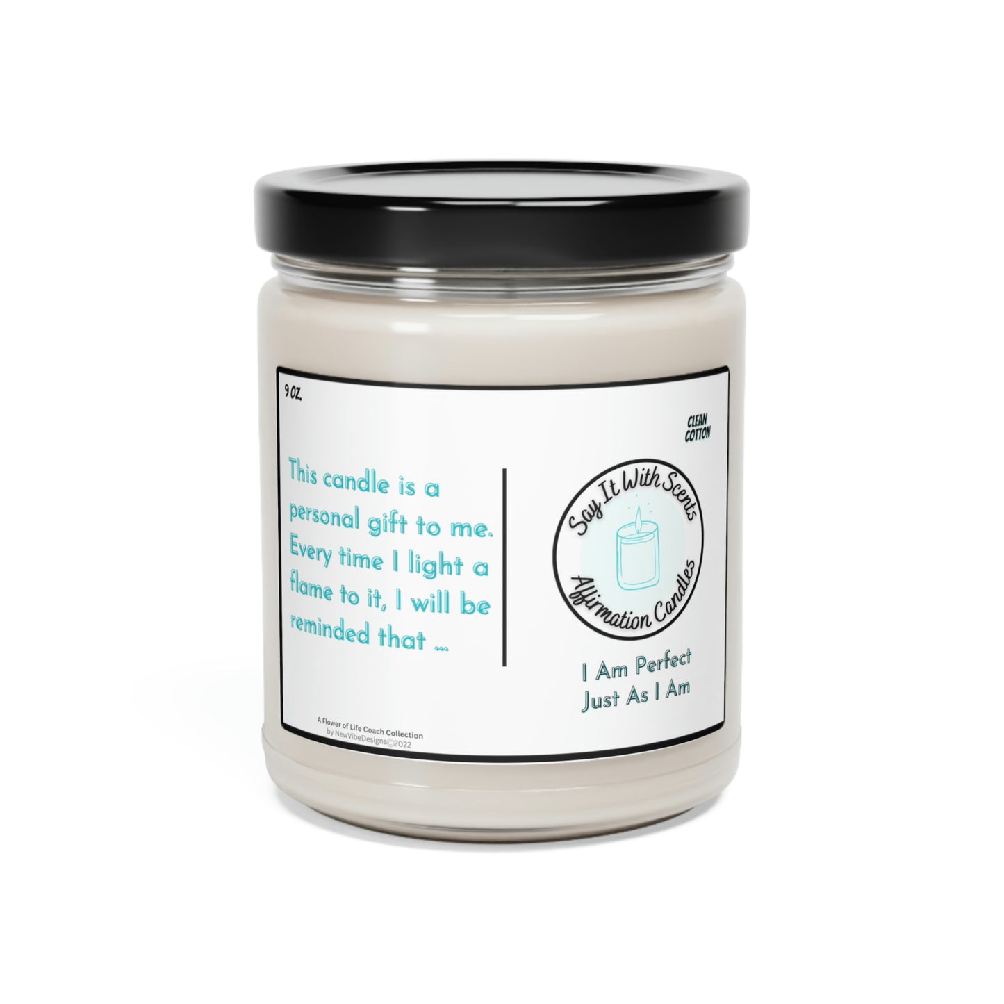 Decorative Aromatherapy Bedroom Livingroom Say It With Scents Affirmation Scented Soy Candle, 9oz