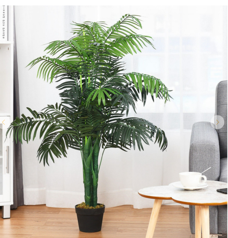 3.5 Ft Artificial Areca Palm Decorative Silk Tree with Basket Home Decor