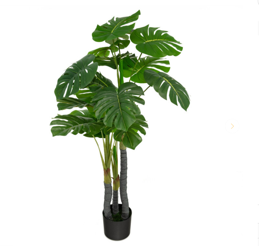 4 Feet Artificial Tree Artificial Monstera Palm Tree Fake Plant