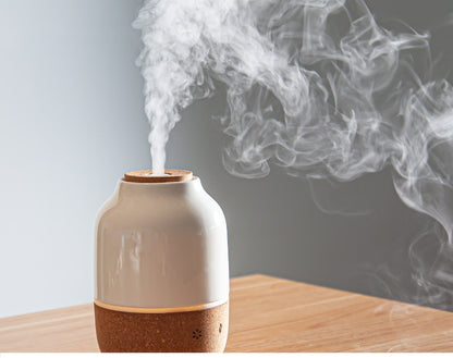 Solid Wood Ceramic Aromatherapy Humidifier Mute Sound