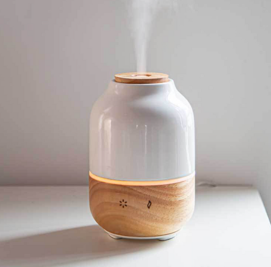 Solid Wood Ceramic Aromatherapy Humidifier Mute Sound