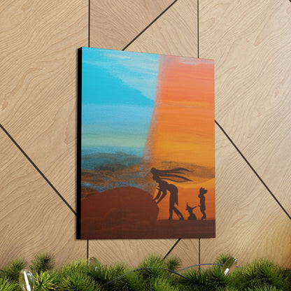 Concept Art "The Distance" 16"x20" Earth-Tone Canvas Gallery Wraps