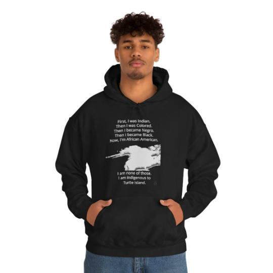 Aboriginal American Niiji Indigenous People Unisex Black T Shirt AmerIndian Cultural Awareness Movement Hooded Sweatshirt