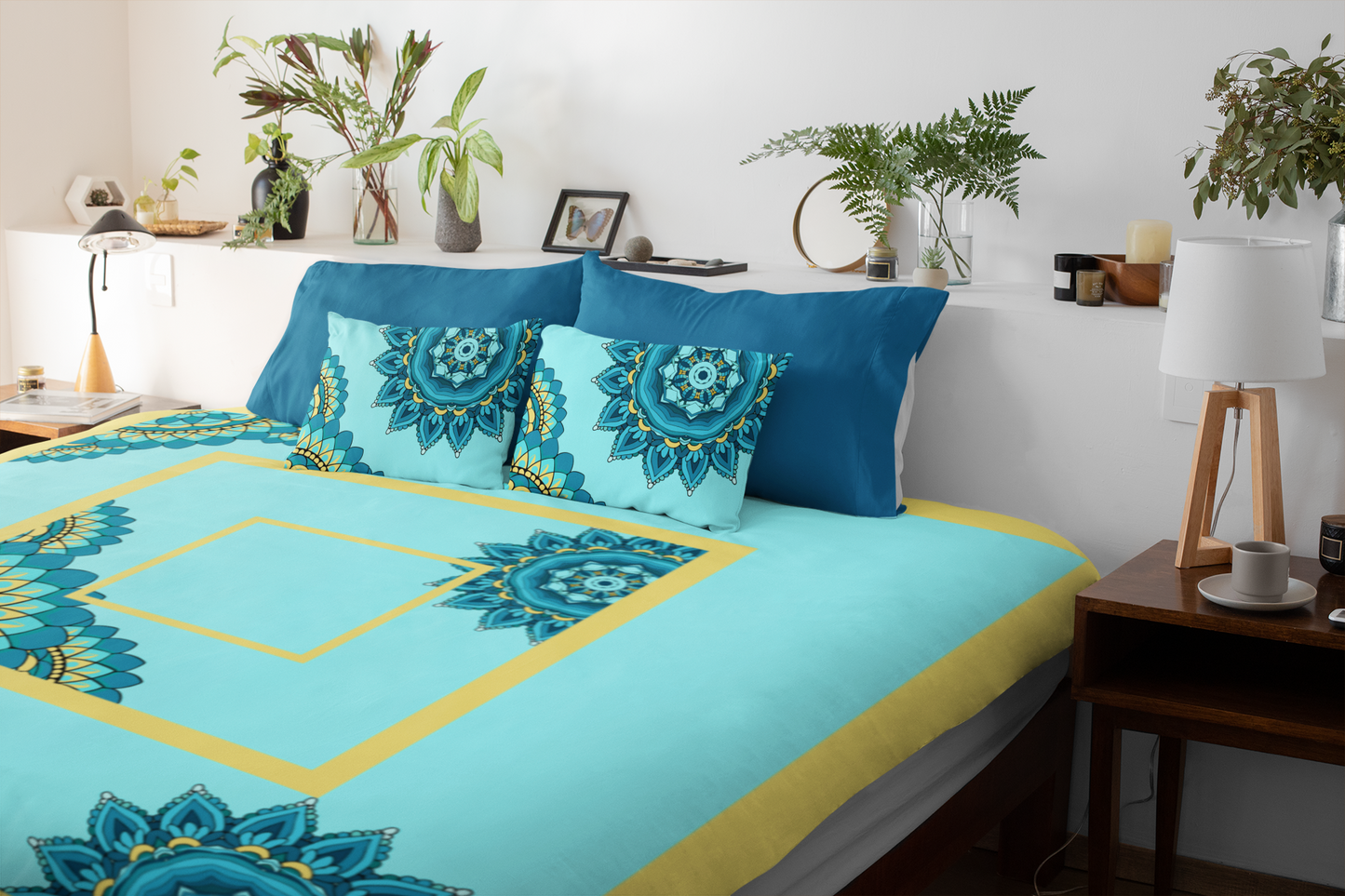 Mandala Flower Pattern Blanket Warm Cozy Comforter